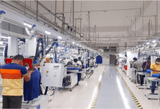 Blazer Finishing Line with Hanging